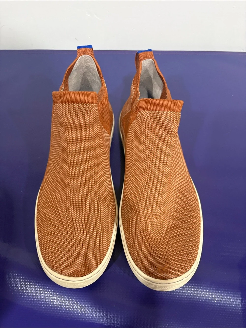 Rothy’s Women’s Knit Slip-On Sneakers Brown/Rust – Size 7.5